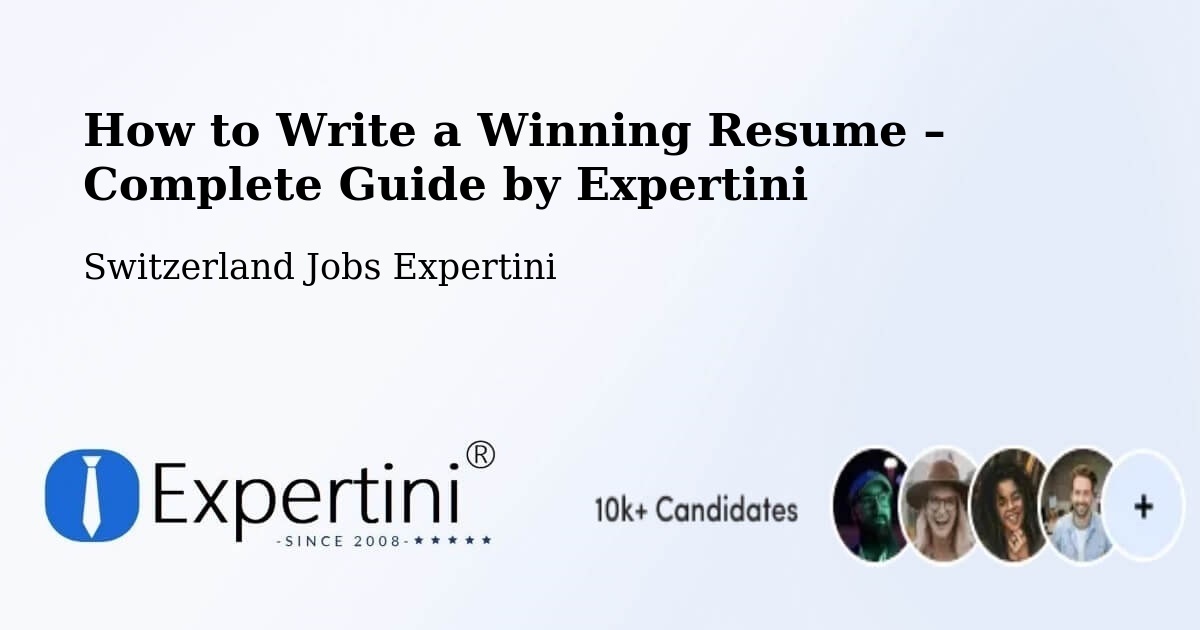 Resume Writing Guide for Job Seekers – Flims - Flims, Switzerland Jobs Expertini