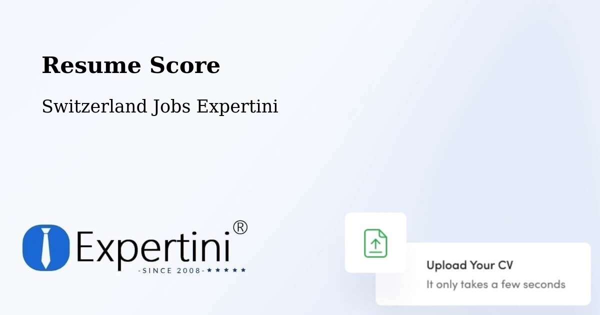 Resume Score & Job Description Match Tool – Flims - Switzerland Jobs Expertini